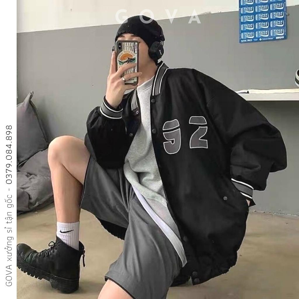 Áo Khoác Bomber Dù In 092 Form Rộng Nam Nữ Ulzzang Unisex Thời Trang GOVA