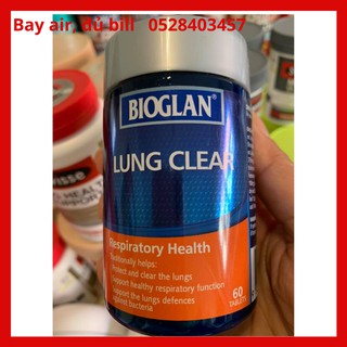 [Bill Úc, date 04/2023] Viên bổ phổi, thanh lọc phổi Bioglan Lung Clear (60 viên)