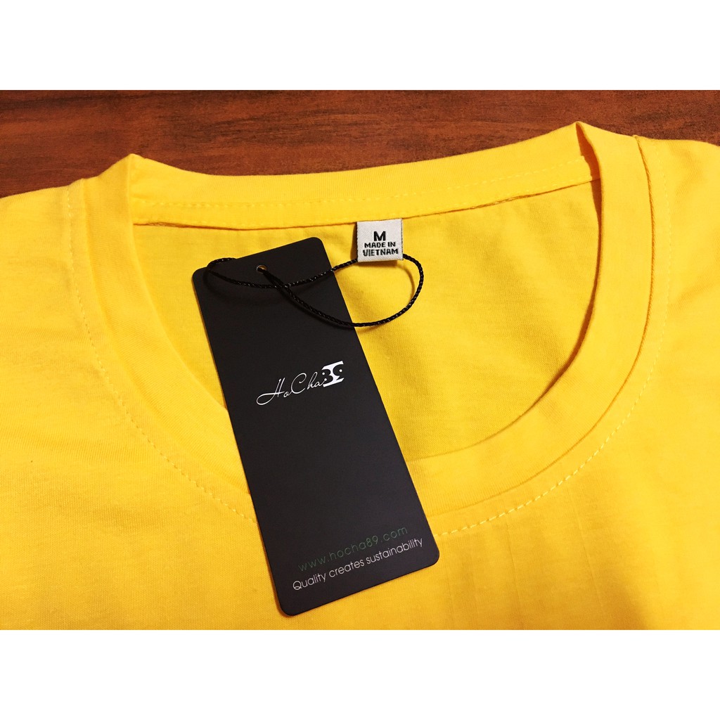 Áo Người Ngoài Hành Tinh Màu VÀNG - Cotton 4C 65% Cao Cấp Siêu mát