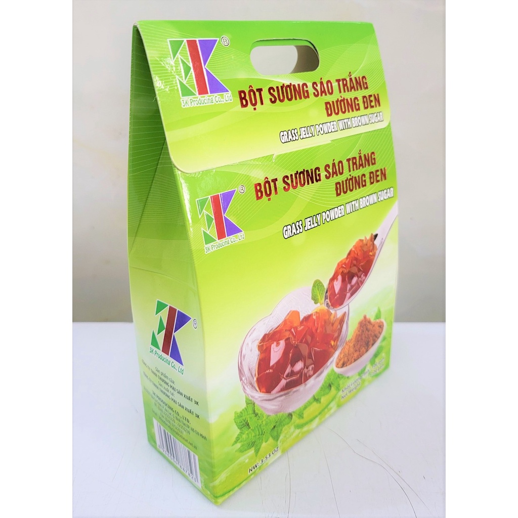 BỘT SƯƠNG SÁO TRẮNG ĐƯỜNG ĐEN [VN] 3K Grass Jelly Powder with Brown Sugar