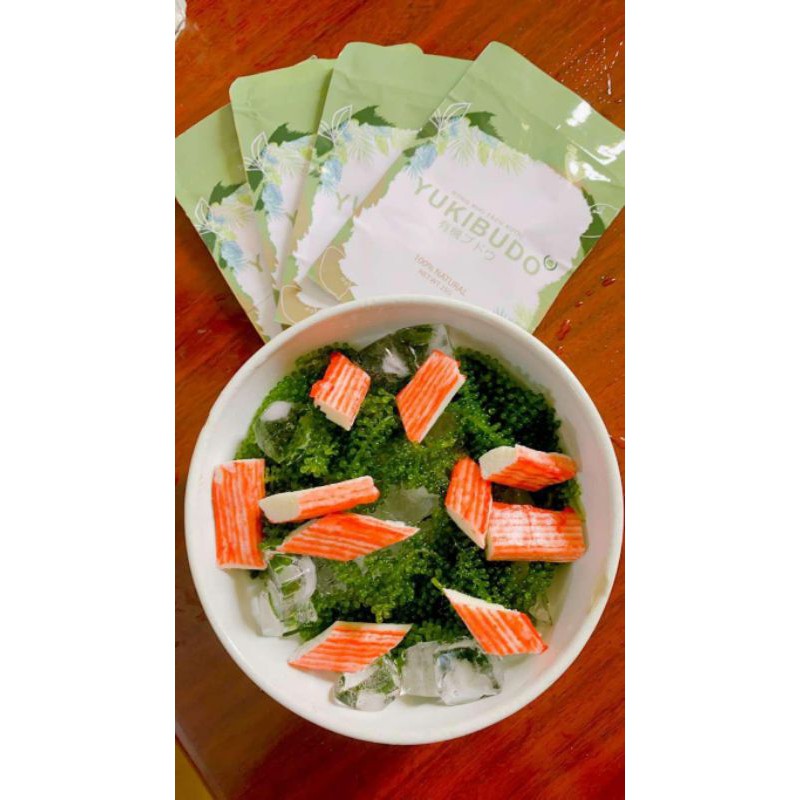 [KHUYẾN MẠI SOCK] Rong Nho Tách Nước Yukibudo Organic Khánh  Hòa, Loại 25g Tặng 1 Gói Xốt Kewpie | BigBuy360 - bigbuy360.vn