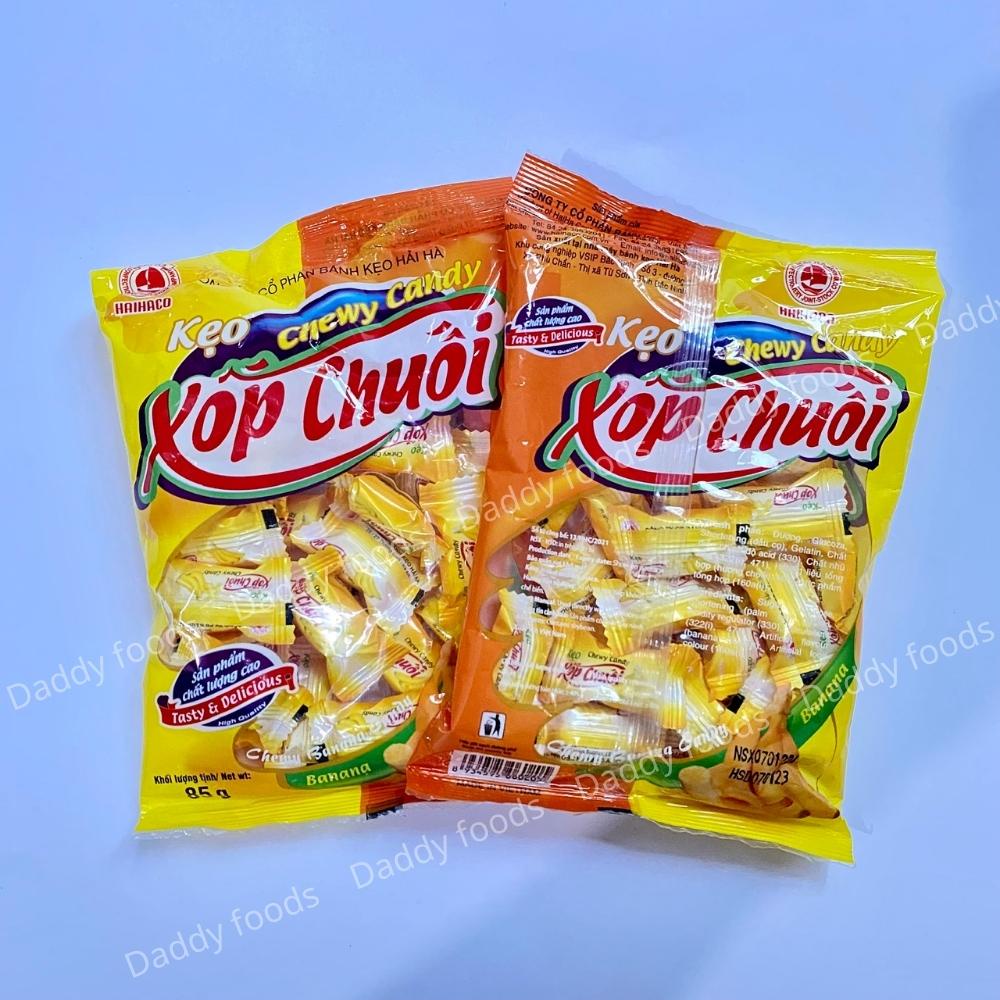 Kẹo xốp chuối Hải Hà gói 26 viên khối lượng 85g hạn sử dụng dài
