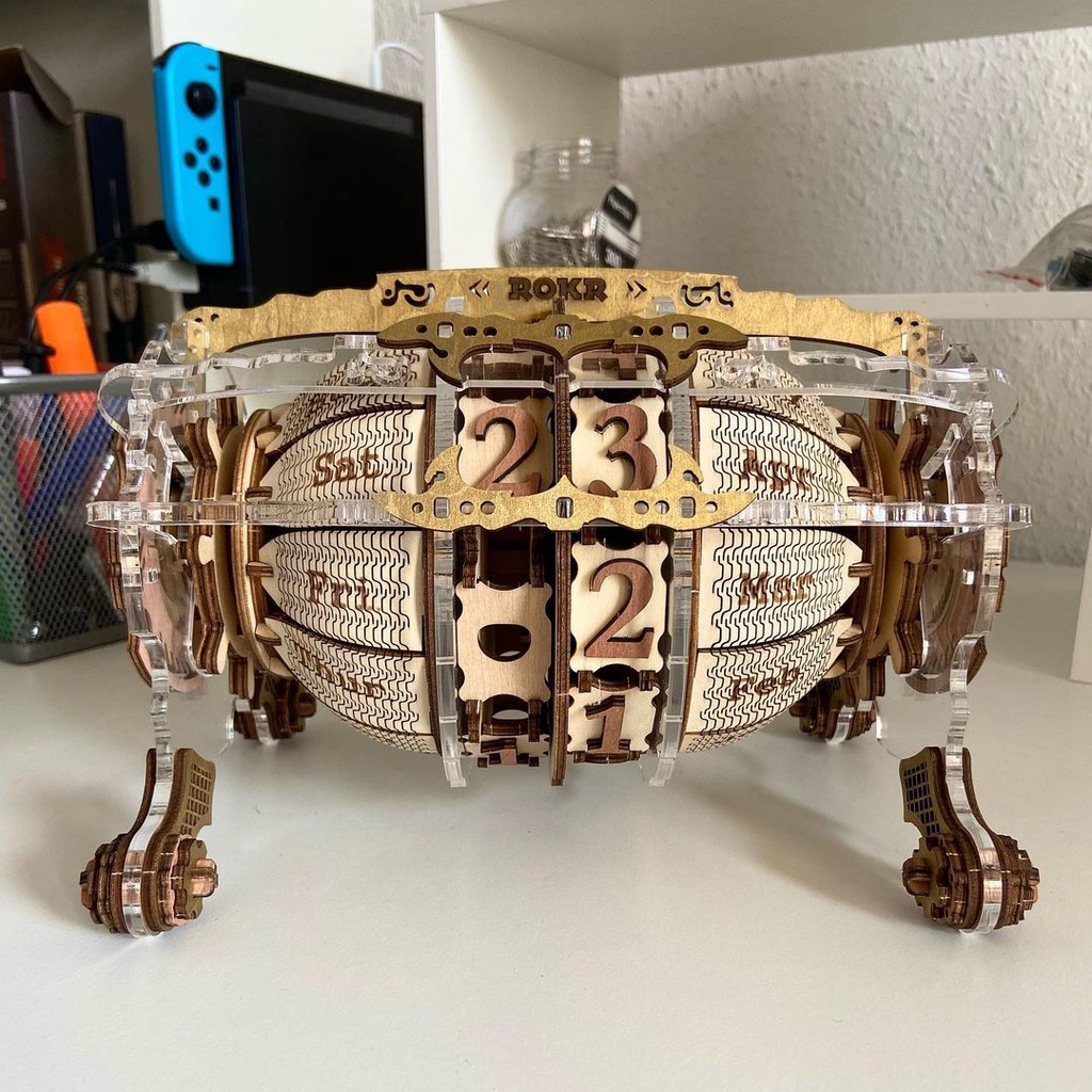 Mô Hình Gỗ 3D Lắp Ráp ROBOTIME ROKR Lịch Máy Thời Gian  LC801