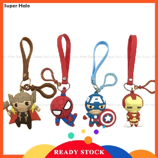 【MỚI】Móc khóa hình nhân vật siêu anh hùng Marvel tùy chọn dễ thương