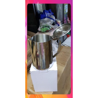 Ca đánh sữa inox 304 có nắp 2 lít. (có vạch chia phia trong ca)