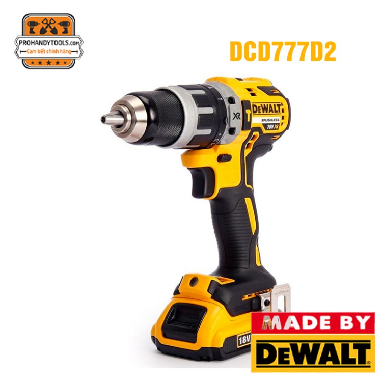 [Trọn Bộ] Máy Khoan Vặn Vít Pin DeWALT DCD777D2