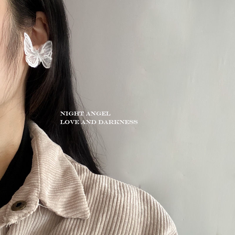 Hoa tai hình bướm ren phong cách vintage xinh xắn