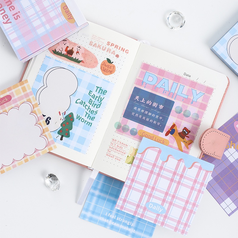 Bộ 100 Tờ Giấy Ghi Chú Tự Dính Tiện Dụng Cho Trường Học/Văn Phòng