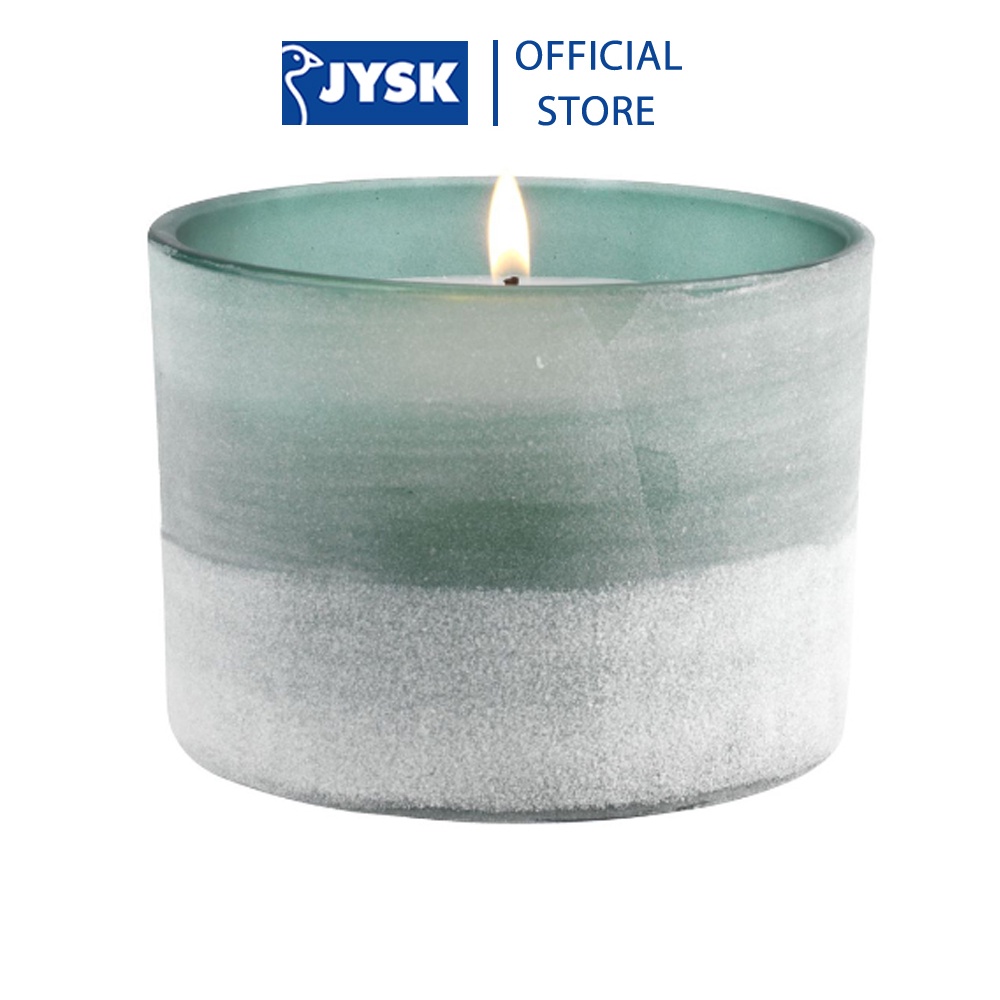 Cốc nến | JYSK Glenn | paraffin/thủy tinh | xanh | DK11xC8cm