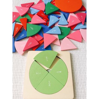 [GIÁO_CỤ_MONTESSORI] Đĩa học phân số