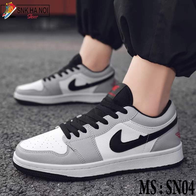 Giày thể thao Jordan 1 đen trắng cổ thấp, Giày JD low panda nam nữ siêu hot, Giày thể thao sneaker bản đẹp mẫu ez305 | BigBuy360 - bigbuy360.vn