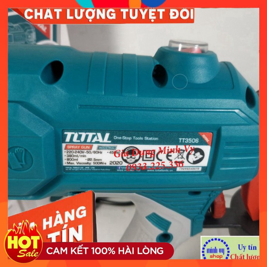 [chính hãng] 450W Máy phun sơn dùng điện TOTAL TT3506 nguyên zin nhé các bác [cam kết chất lượng]