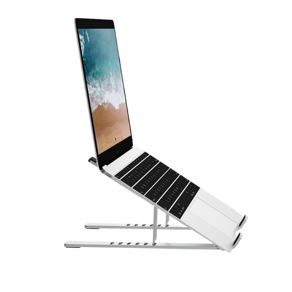 Stand/Đế Nhôm Kê Macbook, Laptop Tản Nhiệt Có Thể Gấp Gọn Và Điều Chỉnh 6 Nấc Độ Cao WIWU