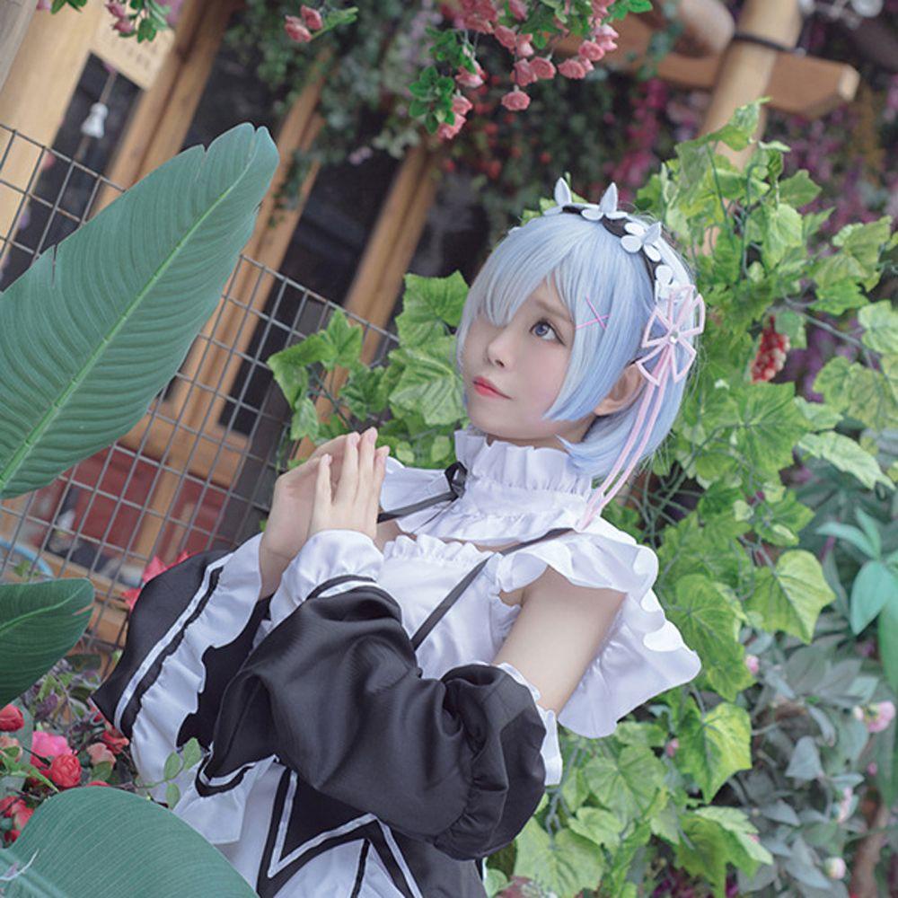 ANEMONE Đầm Hóa Trang Nhân Vật Hoạt Hình Nữ Kara Hajimeru Re Life In Different World Isekai Seikatsu Ram Halloween