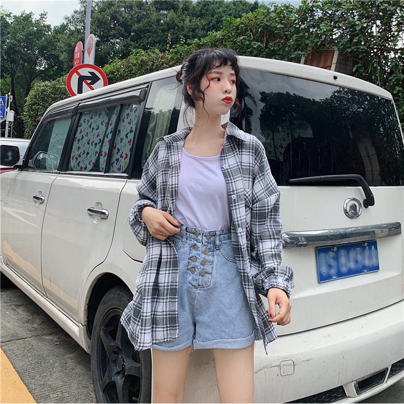 [Hàng có sẵn] Quần shorts jean nữ Ulzzang Quảng Châu QNJ94 | BigBuy360 - bigbuy360.vn