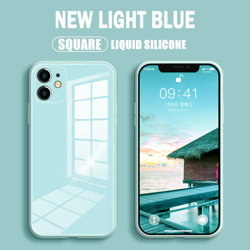 Ốp điện thoại mềm mặt kính cường lực dành cho IPhone 11 Pro Max X XS Max XR 8 7 Plus | BigBuy360 - bigbuy360.vn