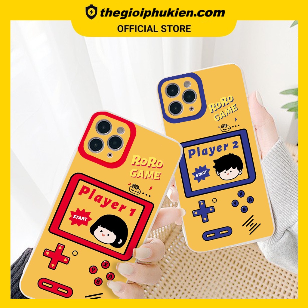 Ốp iphone - Ốp lưng iphone cạnh vuông viền camera Roro game dành cho ip 6 đến 14promax - ng092