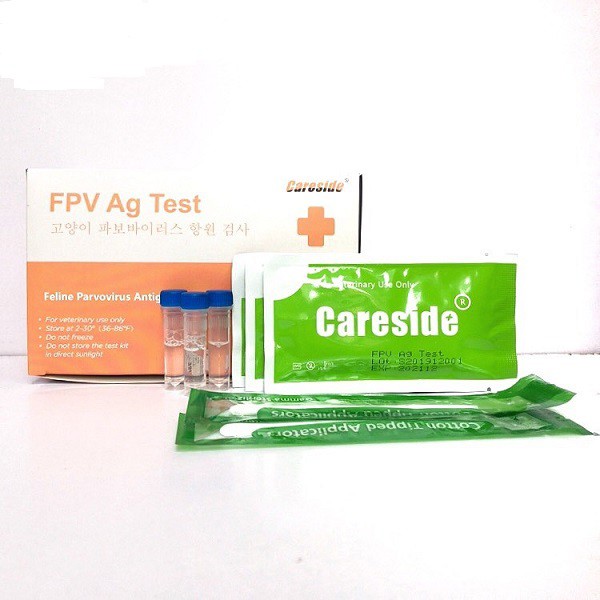 Que test FPV test giảm bạch cầu ở mèo (đọc kĩ thông tin trước khi đặt nhé)