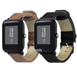 Dây đeo bằng da kiểu cổ điển cho đồng hồ thông minh Huami Amazfit Bip Lite Bip S U