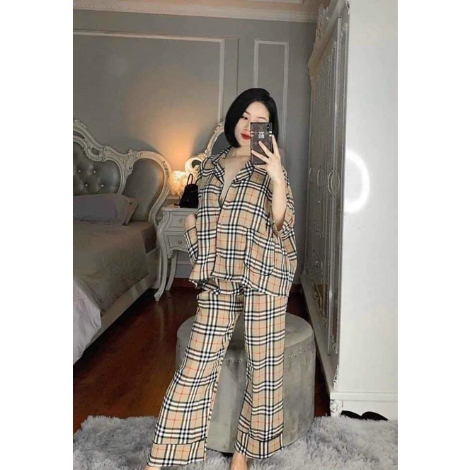 Bộ Pijama cánh Dơi Bộ Mặc Nhà Kate Thái Cao Cấp Hàng Loại 1 Mềm Mại, Thầm Hút
