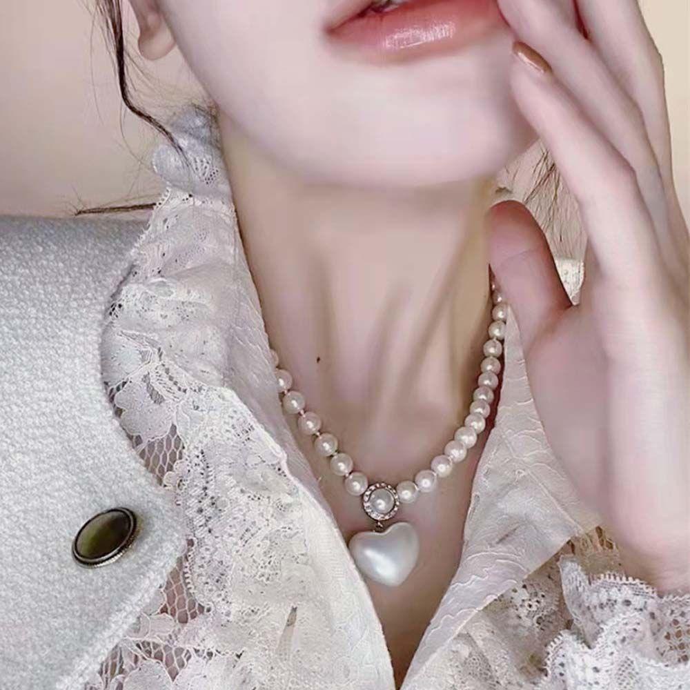 Vòng cổ Choker Mặt Trái Tim Phong Cách Hàn Quốc