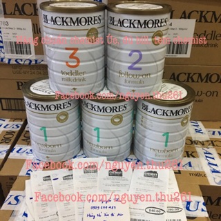 Sữa BLACKMORE Úc số 1, số 2, số 3 900gr