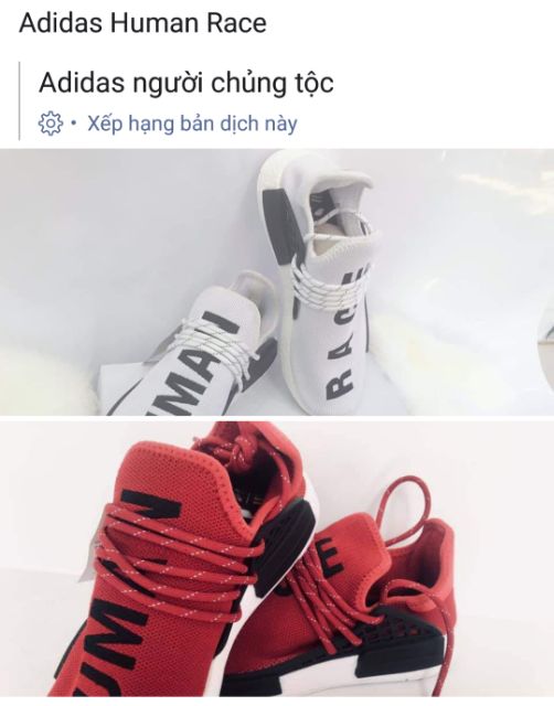 Adidas human người chủng tộc