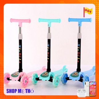 XE TRƯỢT SCOOTER NHỰA 3 BÁNH CÓ ĐÈN LED1180