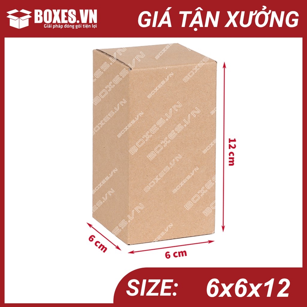 [Hỏa Tốc] 6x6x12 Combo 500 hộp Carton đóng gói hàng giá tại xưởng