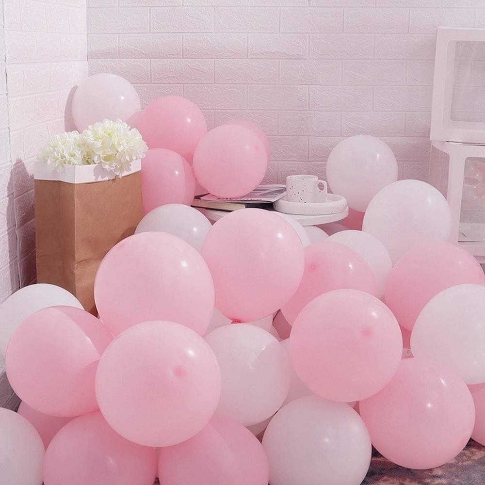Set 100 Bong Bóng 5 Inch Bằng Latex Trang Trí Tiệc