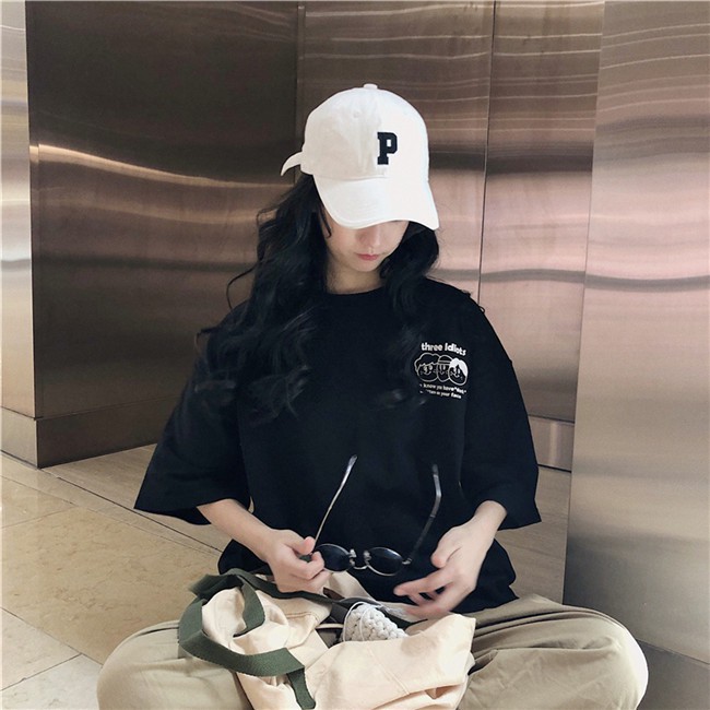 Áo thun SUXI ngắn tay in họa tiết thời trang cho nữ