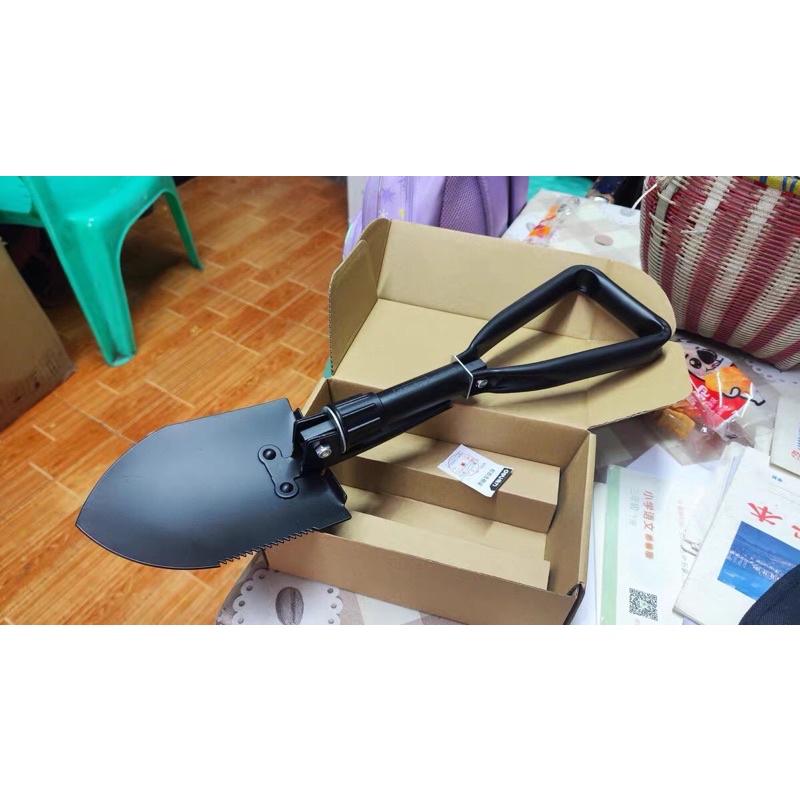 [CHÍNH HÃNG] Xẻng đa năng CARBON XIAOMI DELI DL554001. Kiểu dáng nhỏ gọn, linh hoạt, vật liệu cao cấp bền bỉ [TIME_MART]