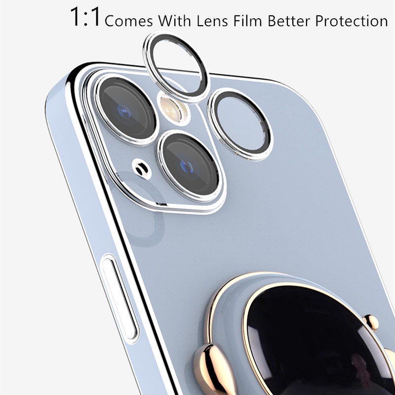Ốp Điện Thoại Họa Tiết Phi Hành Gia 3D Có Giá Đỡ Cho iPhone 13 12 11 pro max 7 plus 8 plus x xs max xr 11 pro max 12 pro max 13 pro max