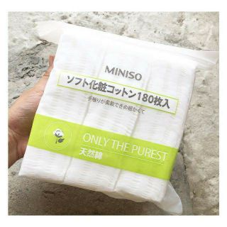 Bông tẩy trang Miniso Nhật Bản 180 miếng