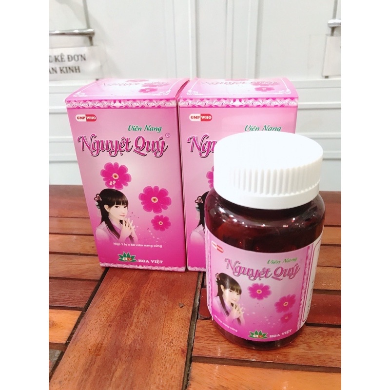 Viên Nang Nguyệt Quý lọ 60 viên bổ khí huyết, giảm đau bụng kinh