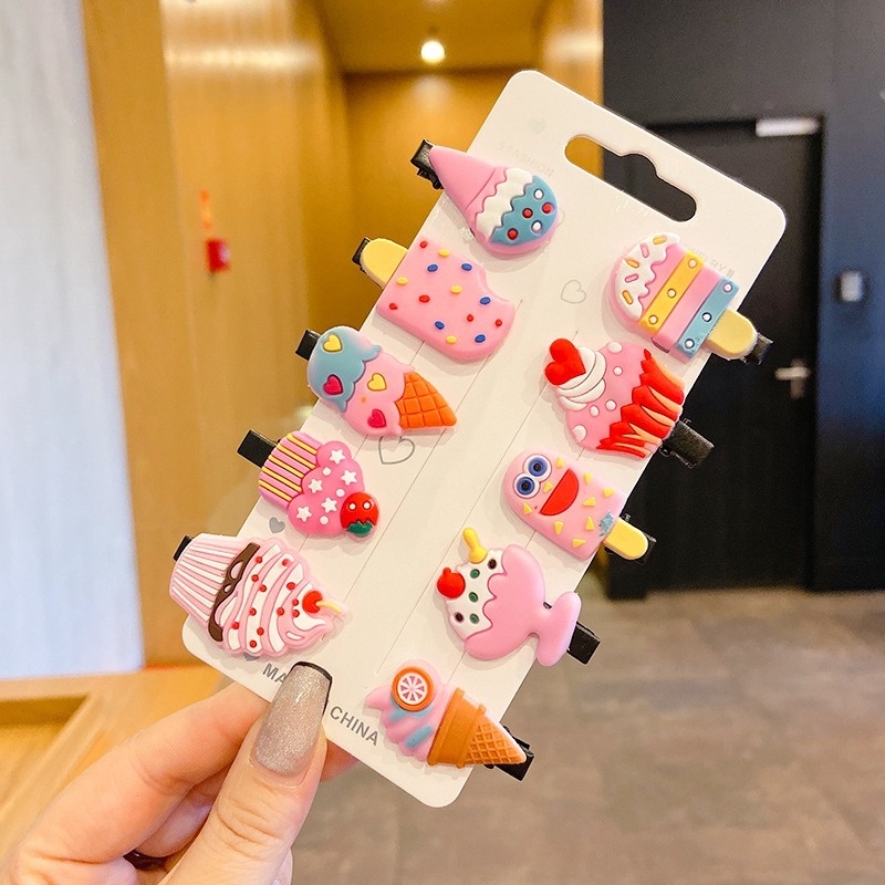 Kẹp tóc hình trái cây dễ thương phong cách Hàn Quốc cho bé gái