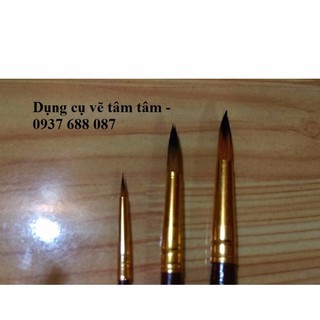 [Giá Tốt] Bộ cọ 3 cây đầu nhọn