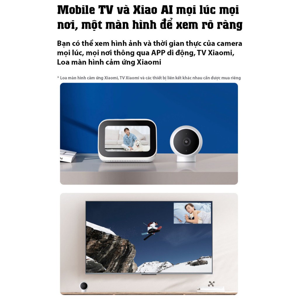 Camera Xiaomi 2K Góc Rộng Kháng Nước IP65 Ngoài Trời Trong Nhà , Hồng Ngoại Ban Đêm, Đàm Thoại 2 Chiều - Bảo Hành 1 Năm