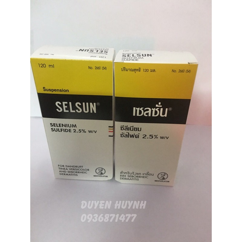 Dầu gội selsun thái lan chai 120ml