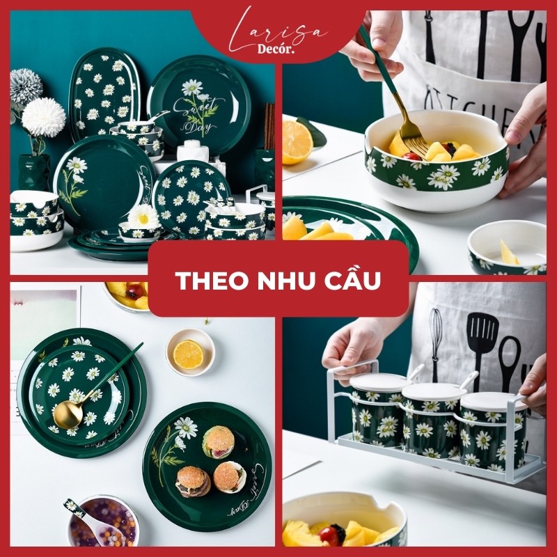 Bát đĩa sứ lẻ Cúc Họa Mi tráng men nano 2 lớp | Thoải mái lựa chọn theo nhu cầu từng gia đình