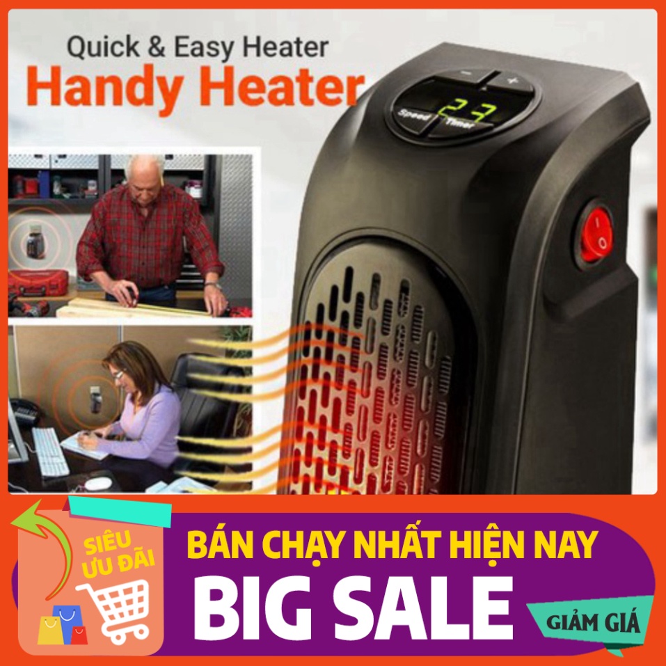 [FREE SHIP] 💥[FREESHIP+ CÓ VIDEO]💥 Quạt sưởi có hẹn giờ Handy Heater Hàng Chính Hãng💥BẢO HÀNH 12 THÁNG💥SIÊU HOT💥