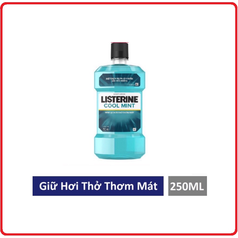 Nước Súc Miệng Diệt Khuẩn Giữ Hơi Thở Thơm Mát LISTERINE COOL MINT