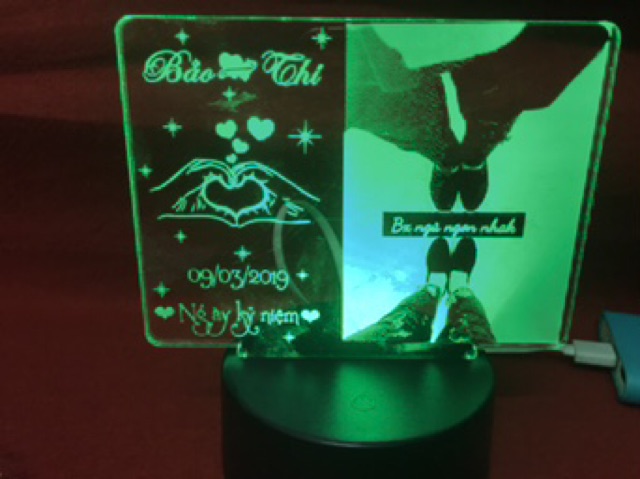 Đèn led 3d, quà tặng sinh nhật độc đáo