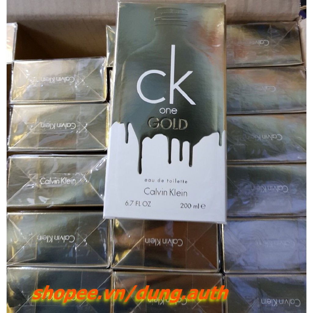 Nước Hoa Unisex (nam, nữ) 200ml Calvin Klein CK One Gold chính hãng