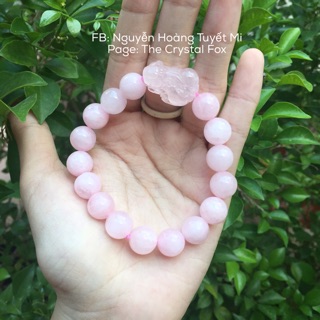 Vòng Tỳ Hưu thạch anh hồng