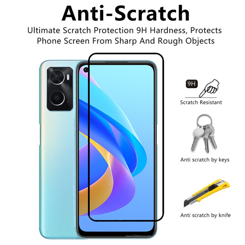Kính Cường Lực Oppo A76 / A96 Bảo Vệ Full Toàn Màn Hình