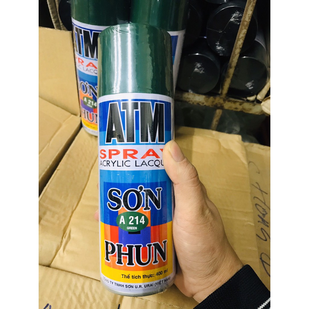 Sơn phun xịt ATM A214 Green màu xanh