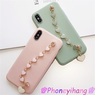 Ốp Điện Thoại Đính Đá Kèm Dây Đeo Trái Tim Cho Samsung Galaxy Note 10 Plus Note 9 8 S9 S8 Plus S10 Plus