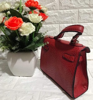 (GIẢM SỐC )TÚI HM DA RẮN (20x16)