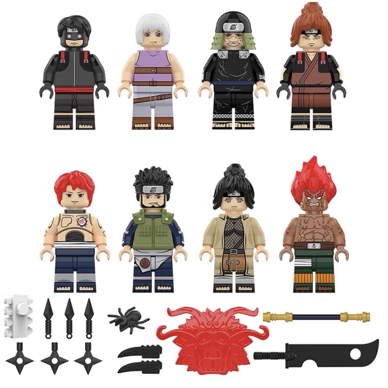 Bộ mô hình Lego Nhân vật Naruto Anime tổng hợp theo Set cực xinh trang trí bàn học góc học tập góc làm việc gaming Ninja